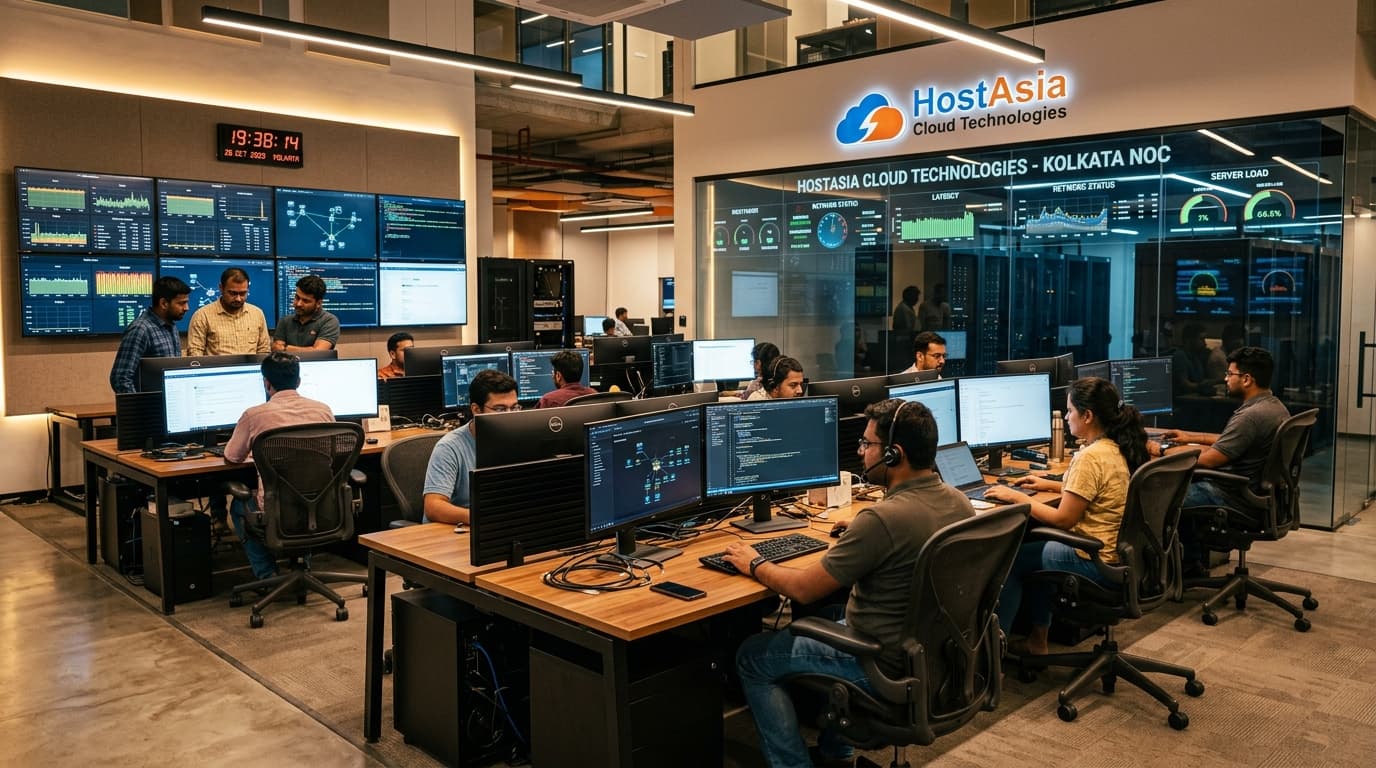 HostAsia Operational Office and NOC in Kolkata
